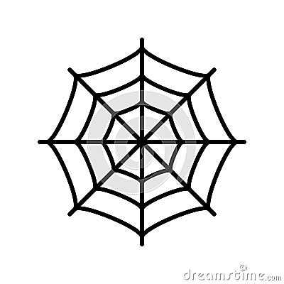 Spider web vector icon Vector Illustration