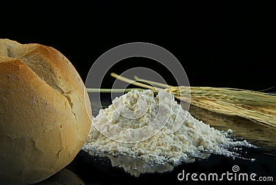 From spike to bread Stock Photo