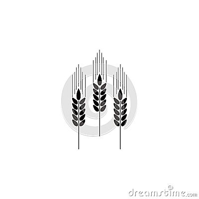 spikes of wheat icon. Element of farm for mobile concept and web apps. Icon for website design and development, app development. P Vector Illustration