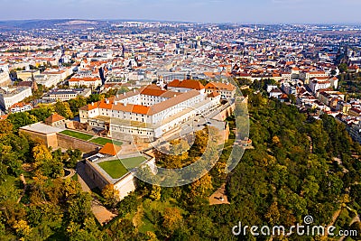 Spilberk Castle in Czech Brno Stock Photo