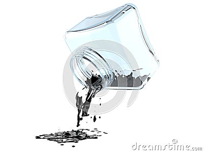 Spilled ink Stock Photo