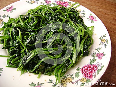 Spinach dish Stock Photo