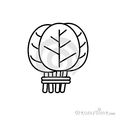 Spinach icon element of vegetables icon for mobile concept and web apps. Thin line spinach icon can be used for web and mobile. Stock Photo