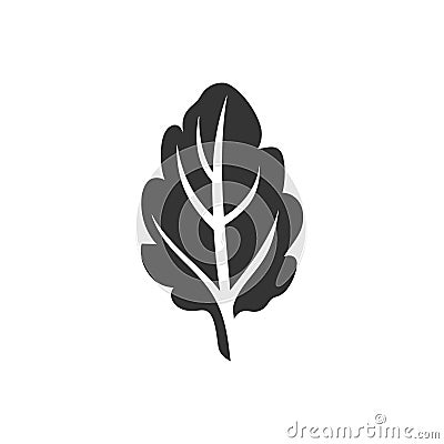 Spinach Leaf Icon Vector Illustration