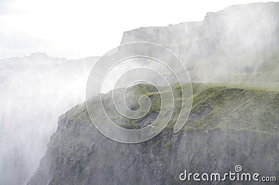 Spindrift of the Dettifoss waterfall, Iceland Stock Photo