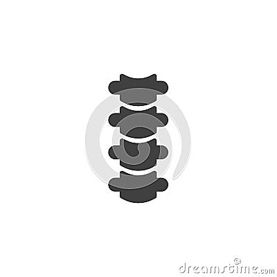 Spine Back Bone vector icon Vector Illustration