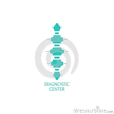 Spine diagnostic center. Vector Illustration