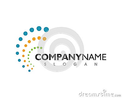 Spine diagnostics symbol logo template Vector Illustration