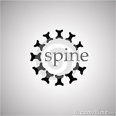 Spine Ideas design illustration graphic on background Cartoon Illustration