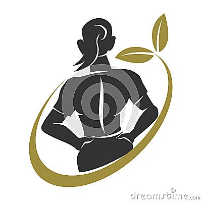 Spine Medical Chiropractic Logo Icon Illustration Brand Identity Vector Illustration
