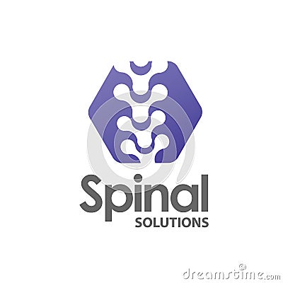 Spine medical logo Vector Illustration