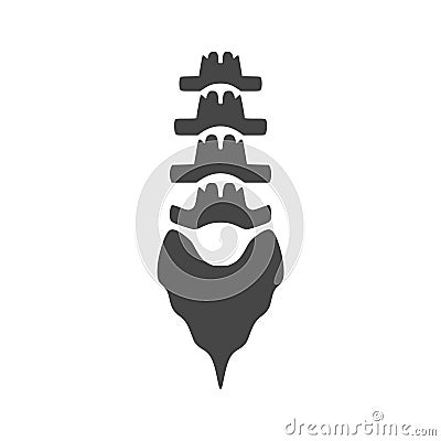 Spine structure icon Vector Illustration