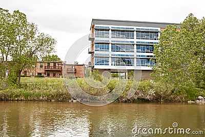 Spingtime at Confluence Park in Denver, Colorado Editorial Stock Photo