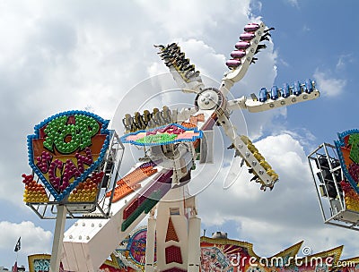 Spinner at the funfair Editorial Stock Photo