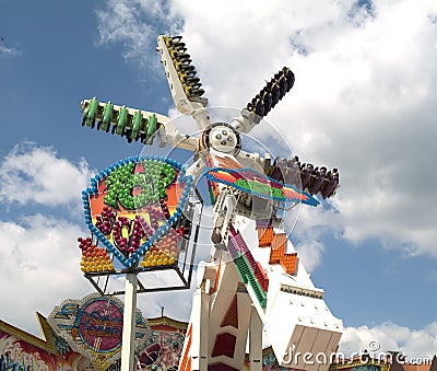 Spinner at the funfair Editorial Stock Photo