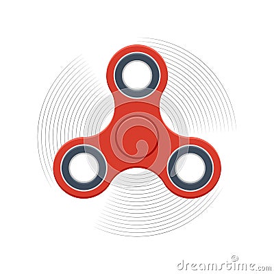 Spinner for rotating fingers Vector Illustration