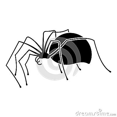 Spinner spider icon, simple style Vector Illustration