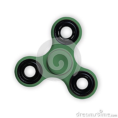 spinner stress relieving toy isolated on on white. Stock Photo