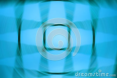 Spinning blue circle with grid Stock Photo