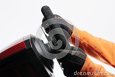 Spinning car sport wheel Stock Photo
