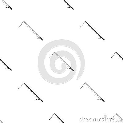 Spinning for fishing.Tent single icon in black style vector symbol stock illustration web. Vector Illustration