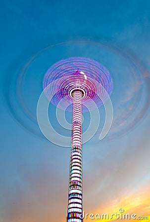 Spinning Light Tower 1 Stock Photo