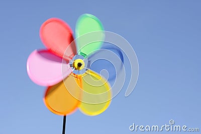 Spinning pinwheel toy Stock Photo