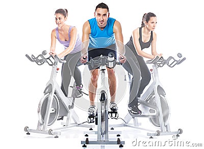 Spinning training Stock Photo