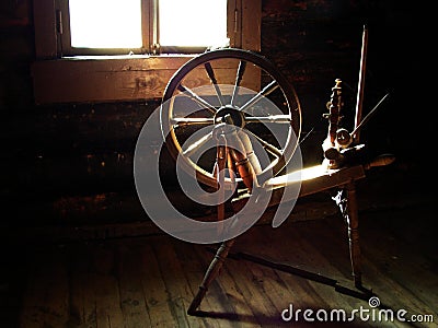 Spinning wheel Stock Photo