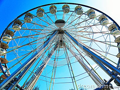 Spinning wheel in Constanta, Romania Editorial Stock Photo