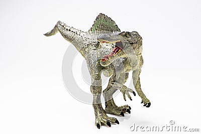Spinosaurus plastic figurine Stock Photo