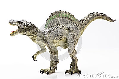 Spinosaurus plastic figurine Stock Photo