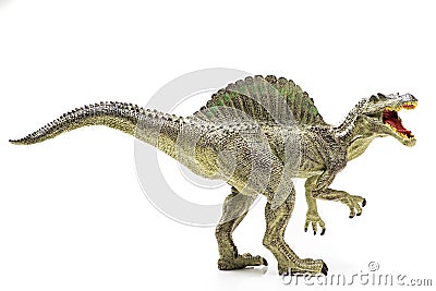 Spinosaurus plastic figurine Stock Photo