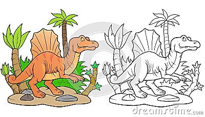 Spinosaurus searches for prey Stock Photo