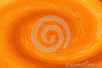 Spiral bright orange abstract pattern. Dynamic colorful vortex shape background Stock Photo