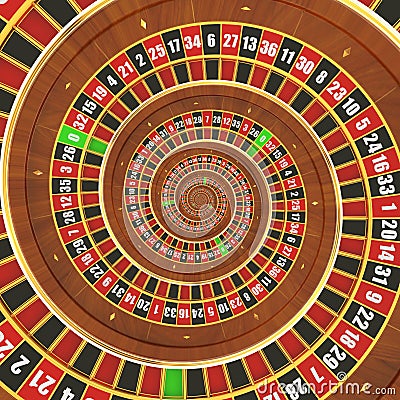 Spiral Casino Roulette Stock Photo