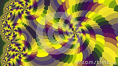 Spiral. Colored patterns. Cartoon Illustration