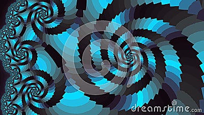 Spiral. Colored patterns. Cartoon Illustration