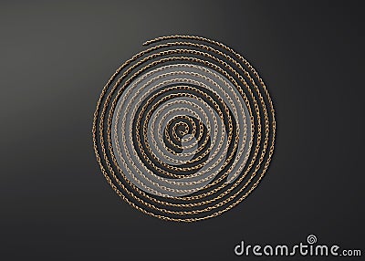 Ornamental metal spiral Stock Photo