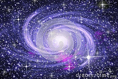 Spiral galaxy Stock Photo