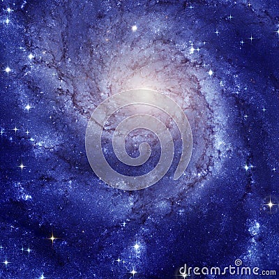 Spiral Galaxy M101 Stock Photo