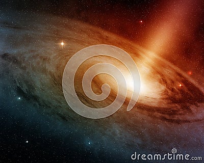 Spiral galaxy Stock Photo