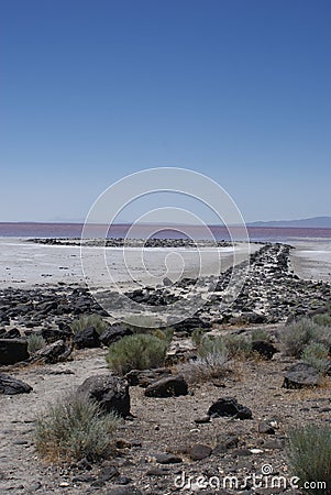 The Spiral Jetty Editorial Stock Photo