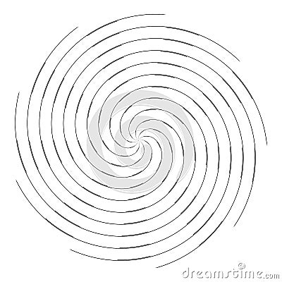 Spiral lines abstract design element Vector Illustration