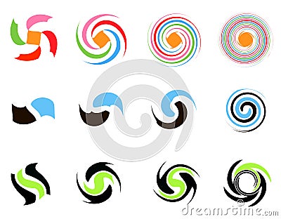 Spiral logos Stock Photo