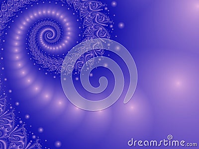 Spiral Misty Blue Stock Photo