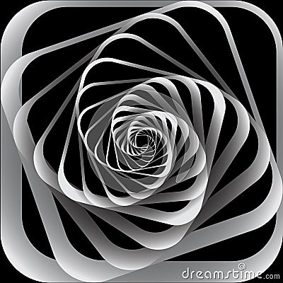 Spiral motion. Abstract background. Vector Illustration