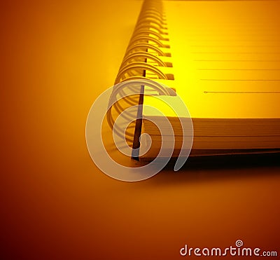 Spiral notepad Stock Photo