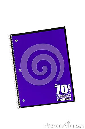 Spiral School notebook Stock Photo