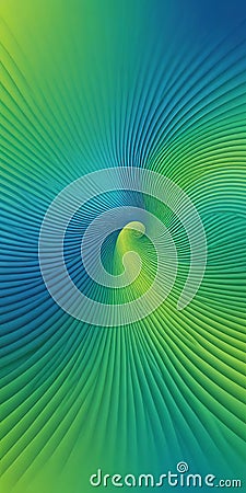 Spiral Shapes in Blue and Green Stock Photo